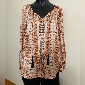 Women's Orange Print Top
Item# TSbl10